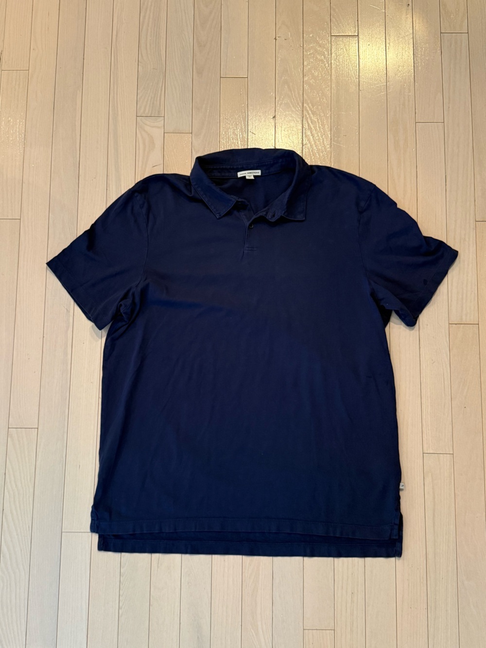 Men's James Perse Navy Polo Shirt - Picture 2 of 5